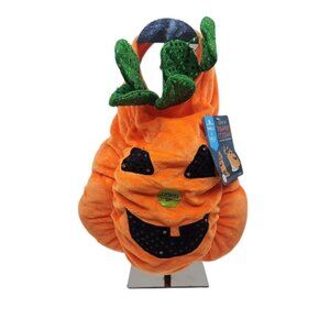 Thrills & Chills LED Light Up Pumpkin Costume Halloween for Pets Size Small